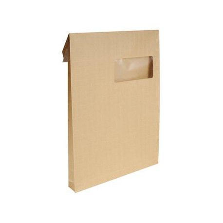 KRAFT ARME SOUFFET 3CM Paquet de 50 enveloppes format fenêtre 50X100 C4: 229X324 mm,